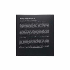 Lumânare parfumată din ceară de soia “Caramelă Franceză & Sare de Mare”