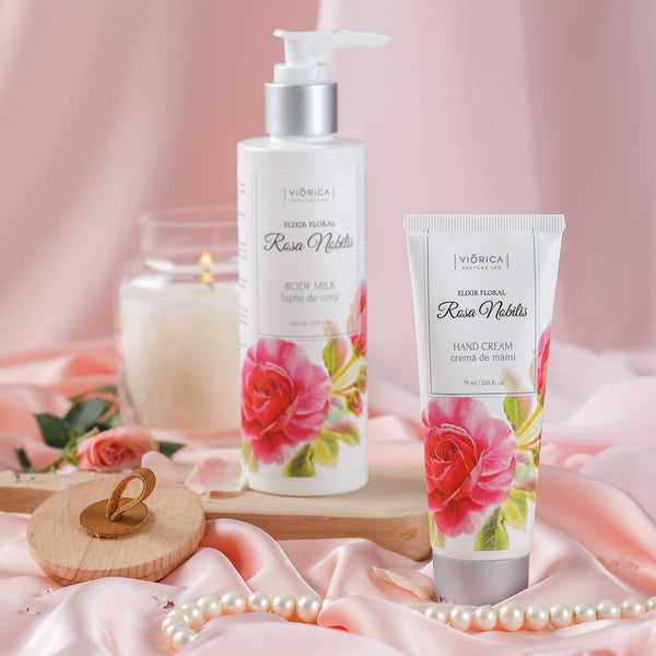 Set pentru corp „Elixir Floral Rosa Nobilis”