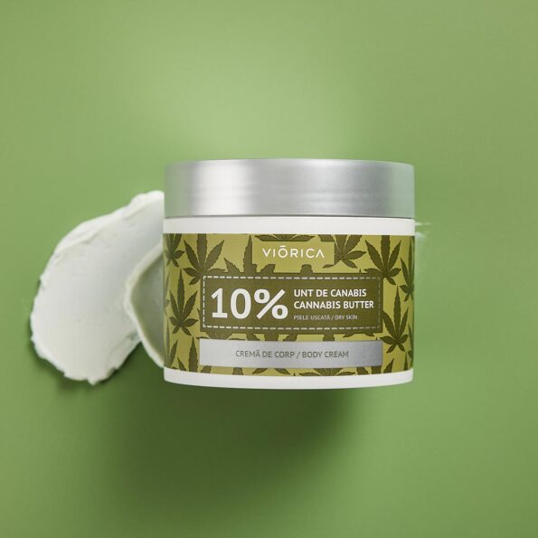 Cremă de Corp cu 10% Unt de Canabis