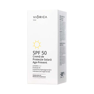 Cremă de Protecție Solară Age-Prevent Spf 50, Viorica Solar