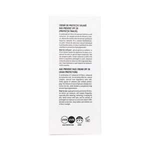 Cremă de Protecție Solară Age-Prevent Spf 50, Viorica Solar