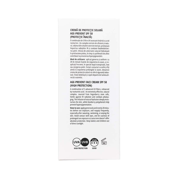 Cremă de Protecție Solară Age-Prevent Spf 50, Viorica Solar