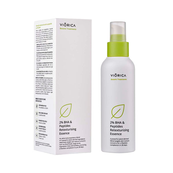Esenţă retexturizantă cu peptide şi 2% BHA, Botanic Treatments