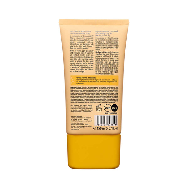 Loțiune de Protecție Solară Antioxidantă Spf 30, Viorica Solar