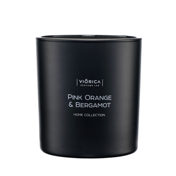 Lumânare parfumată din ceară de soia “Portocală Roză & Bergamot”