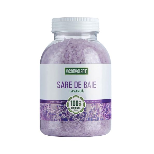 Sare de Baie cu Extract și Ulei Esențial de Lavandă
