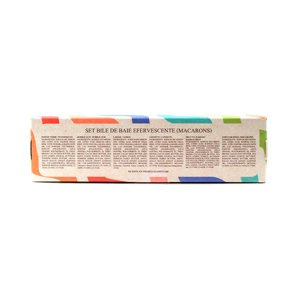 Set bile de baie efervescente Macarons