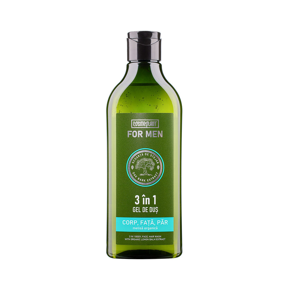 Gel de duș 3 în 1 pentru corp, față și păr, For Men